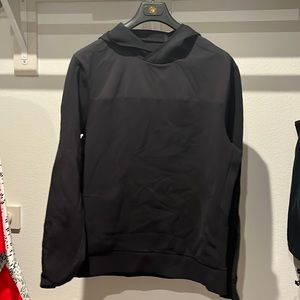 Black Lululemon Neoprene/Nylon Hoodie with side zip (medium)